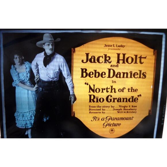 Vintage North of The Rio Grande & The Stranger Movie Lobby Card Negative SET - Picture 3 of 6